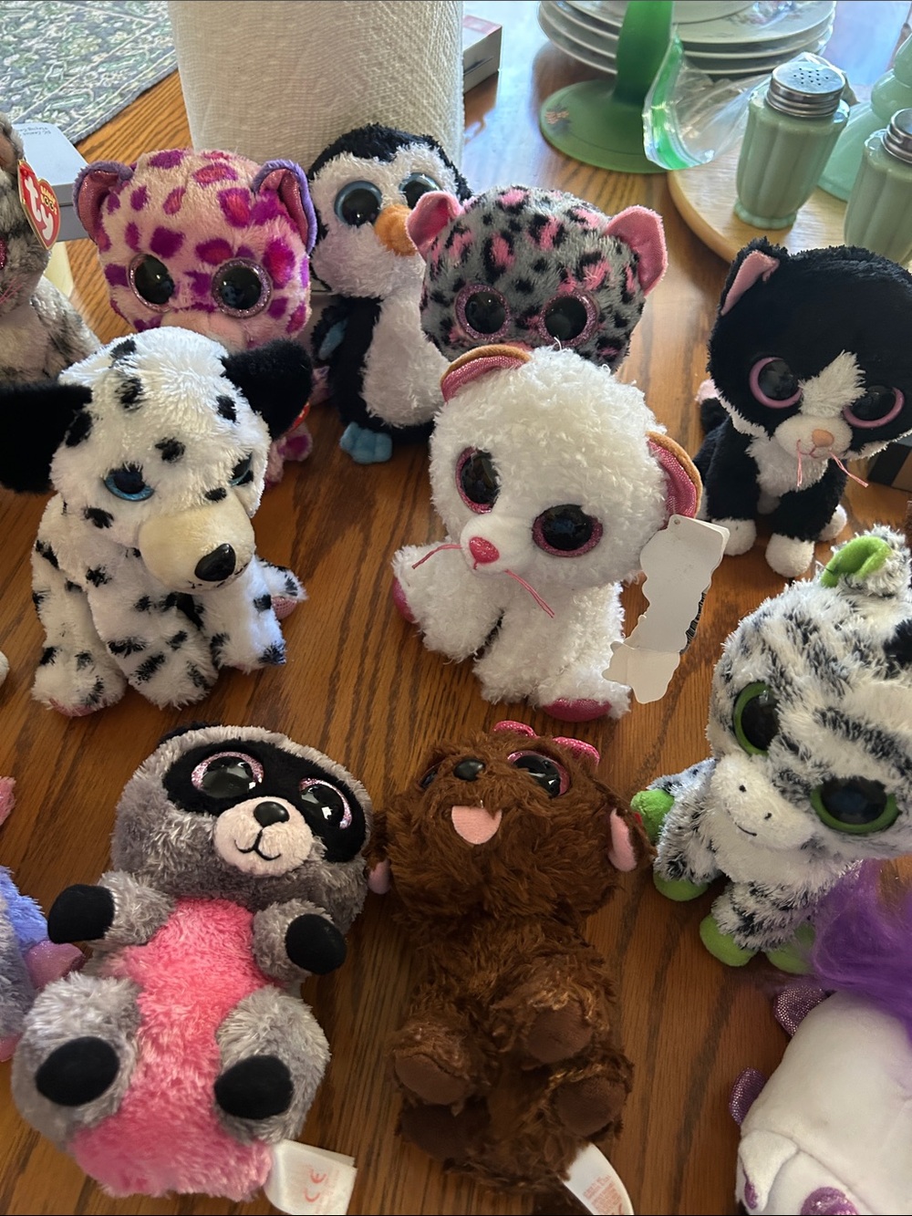 Ty Beanie Boos Plush Lot Assorted Colors Pink Purple White Black Brown - Picture 3 of 4